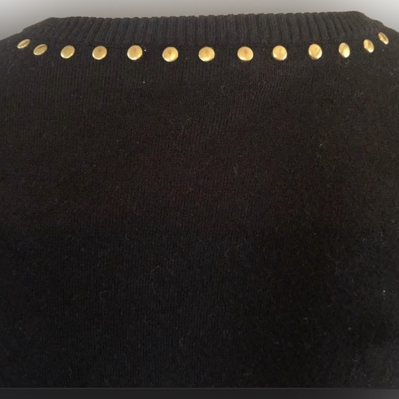 EUC Calvin Klein Sweater Dress with metal Rivets M - Picture 4 of 5